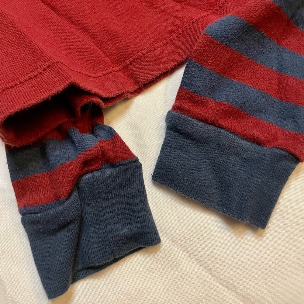 Wonder Nation Sleepwear set 2T Boys Red and Blue PRELOVED Football decal - Picture 6 of 6